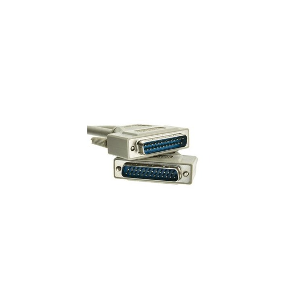 Cable para impresora bidireccional Swe-Tech 3C, DB25 macho, 18 pares trenzados, tipo A/A, 6 pies - FWT10E2-05106