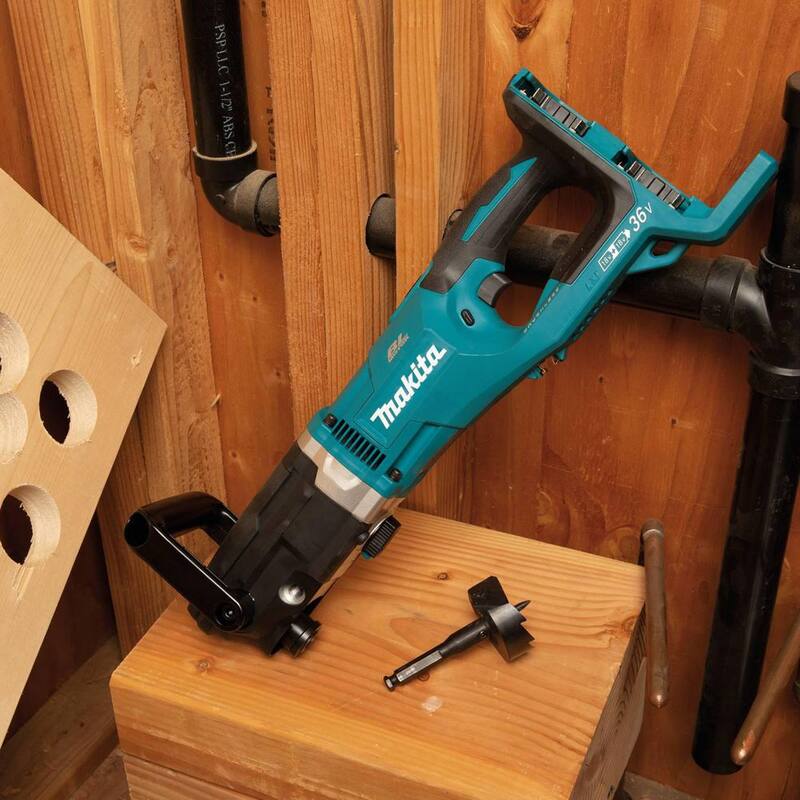 Makita 36V (18V X2) LXT Taladro Angular Derecho Inalámbrico con Motor Sin Escobillas de 7/16 pulgadas, Solo Herramienta - XAD04Z