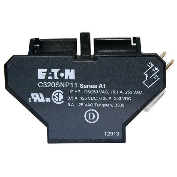 Bloque de contacto auxiliar Eaton Cutler-Hammer, 1NA/1NC, 10A - C320SNP11
