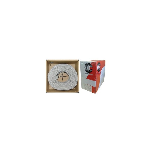 Cable de seguridad/alarmas blindado Swe-Tech 3C, gris, 22/6 22AWG 6 conductores, trenzado, clasificado CMR/Inwall, caja de extracción, 1000 pies - FWT10K4-56212SH