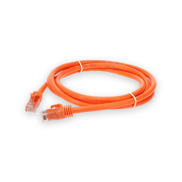 Cable de Red 6FT RJ-45 Macho a RJ-45 Macho Naranja Snagless CAT6A UTP PVC Cobre PATCH - ADD-6FCAT6A-OE