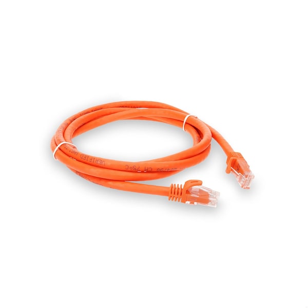 Cable de Red 6FT RJ-45 Macho a RJ-45 Macho Naranja Snagless CAT6A UTP PVC Cobre PATCH - ADD-6FCAT6A-OE