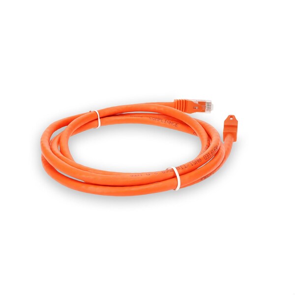 Cable de Red 6FT RJ-45 Macho a RJ-45 Macho Naranja Snagless CAT6A UTP PVC Cobre PATCH - ADD-6FCAT6A-OE
