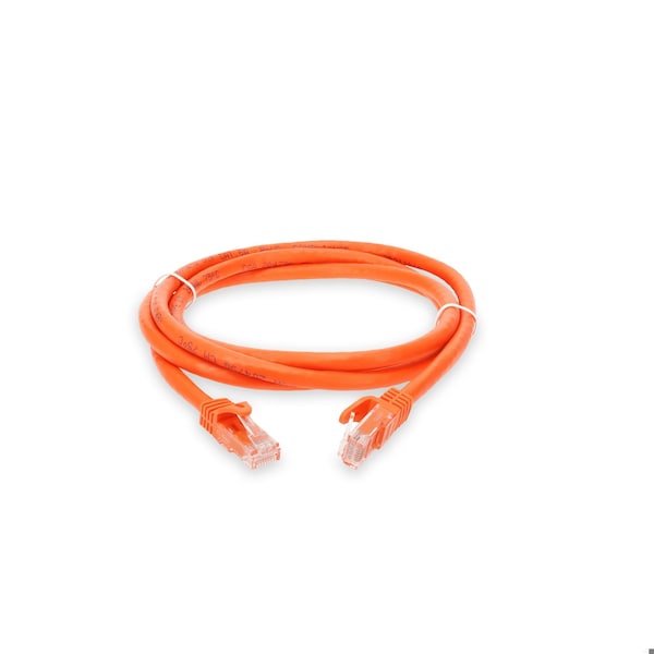 Cable de Red 6FT RJ-45 Macho a RJ-45 Macho Naranja Snagless CAT6A UTP PVC Cobre PATCH - ADD-6FCAT6A-OE