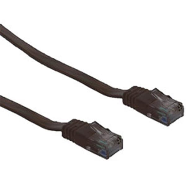 Cable Ethernet plano Cat6 negro de 15 pies 32 AWG