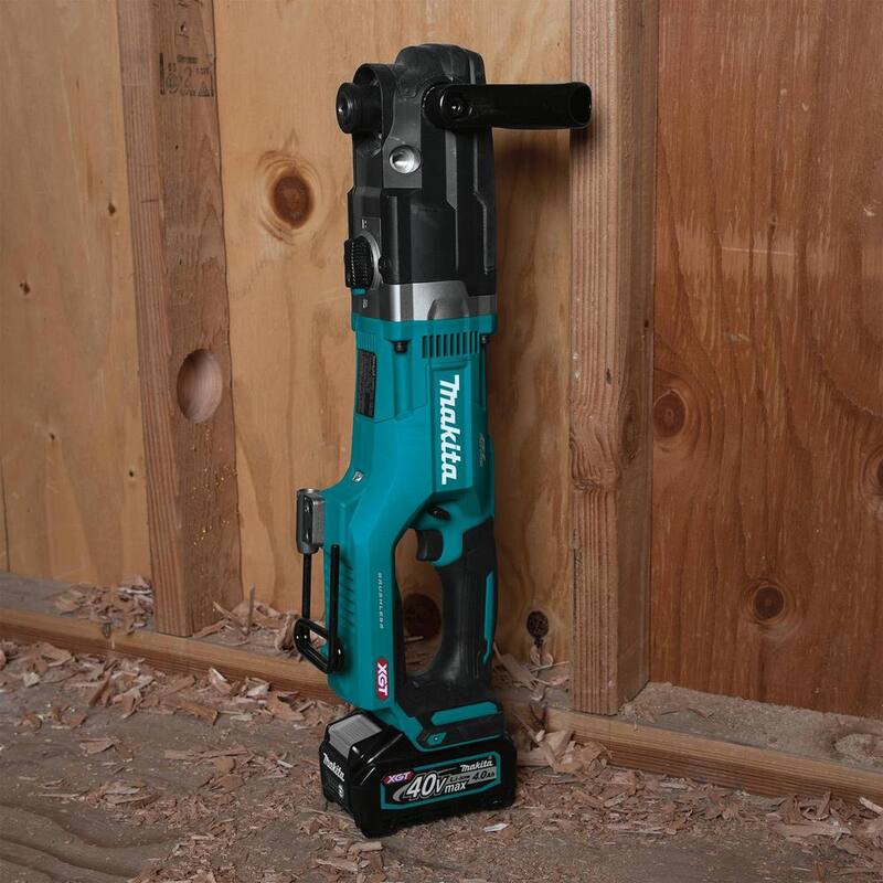 Kit de taladro angular derecho inalámbrico sin escobillas Makita 40V max XGT de 7/16 pulgadas (4.0Ah) - GAD02M1