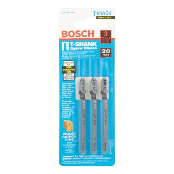 Bosch T101A03 3 in. Jig Saw Blade - 20T CD3 - 29217