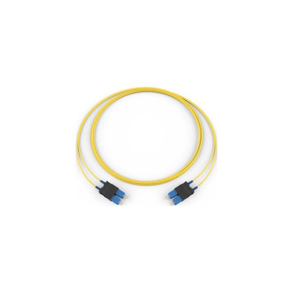 Cable de fibra óptica Corning, 2 fibras, SC Duplex a SC Duplex, revestimiento Zipcord Tight-Buffer - 727202R5120003M
