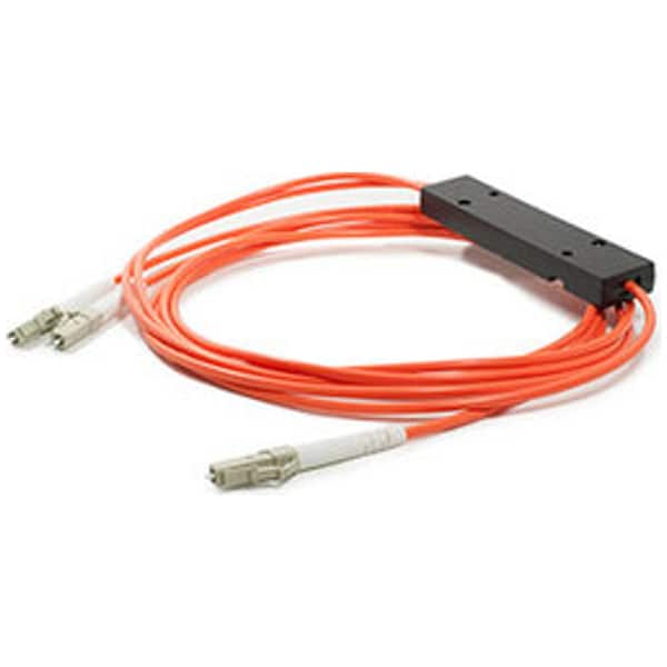Addon 3M Lc (macho) a 2Xlc (macho) Divisor de fibra óptica simplex naranja Om2 - ADD-CS-1X2553MMLC
