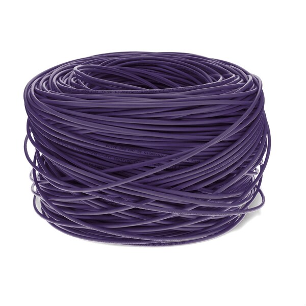 Add-On 1000FT RJ-45 MALE TO RJ-45 MALE CAT5E STRAIGHT PURPLE UTP COPPER PLENU - ADD-CAT5EBULK1KPSD-PE