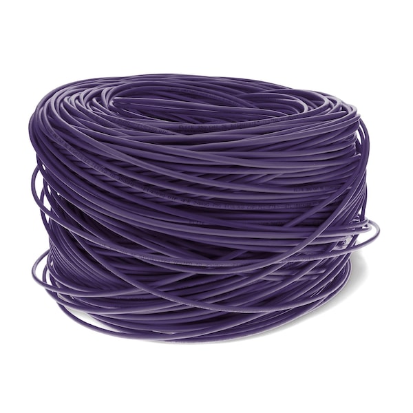 Add-On 1000FT RJ-45 MALE TO RJ-45 MALE CAT5E STRAIGHT PURPLE UTP COPPER PLENU - ADD-CAT5EBULK1KPSD-PE
