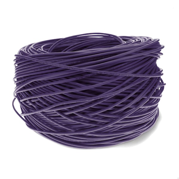 Add-On 1000FT RJ-45 MALE TO RJ-45 MALE CAT5E STRAIGHT PURPLE UTP COPPER PLENU - ADD-CAT5EBULK1KPSD-PE