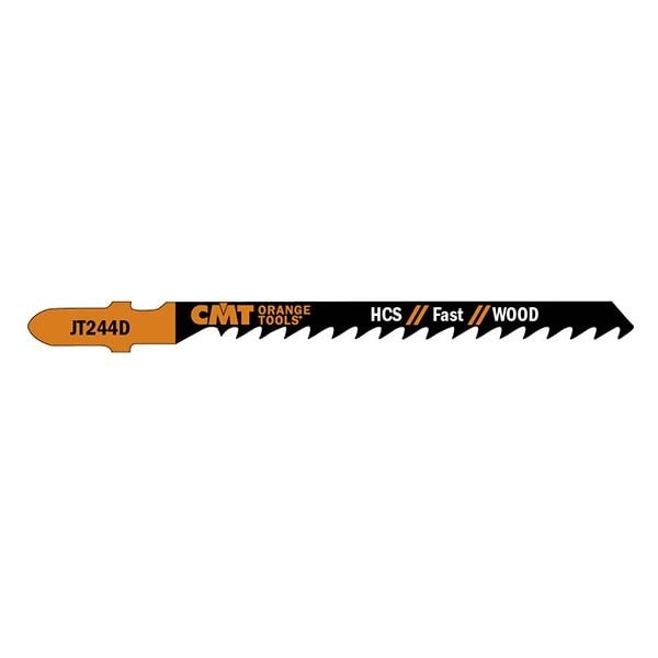 Cmt Orange Tools JIG SAW BLADES WOOD/COARSE CURVE, 5 Pack, 5PK - JT244D-5