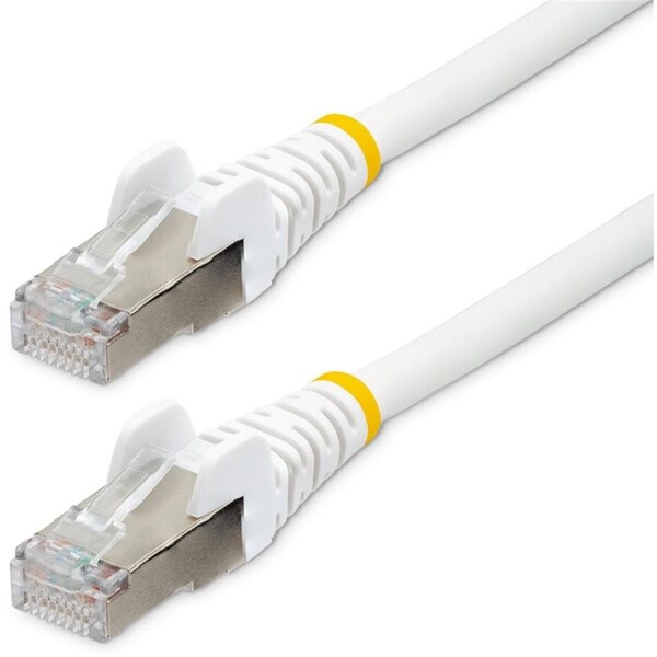 Cable de Ethernet LSZH CAT6A de 25 pies, blanco - EZ2938189