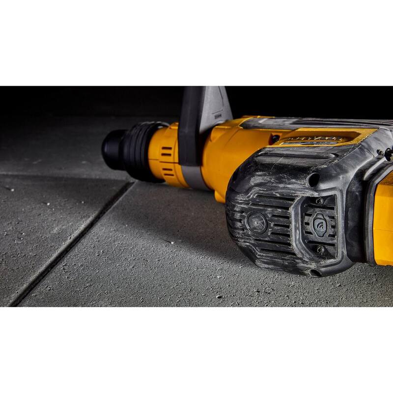 Martillo rotativo SDS Max inalámbrico sin escobillas DEWALT 60V FLEXVOLT de 1-7/8 pulgadas, kit con (2) baterías de 9.0Ah, cargador y caja de kit - DCH735X2