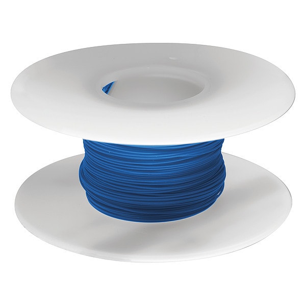 Alambre de Enrollado en Carrete, 26 AWG, Azul, Kynar(R), 100 ft - R26B-0100