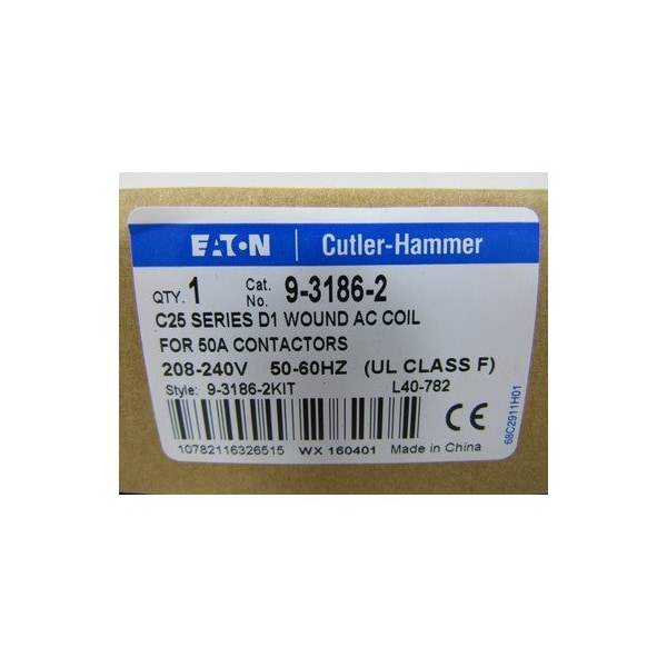 Eaton 50 MM DP COIL 50 AMP 208-240V AC CLASE F - 9-3186-2