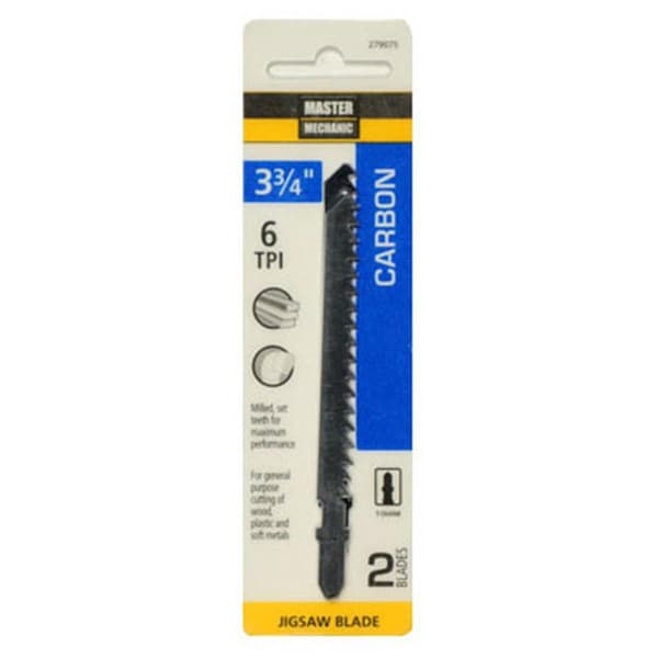 Swivel 3.75 in. 6 Tooth Master Mechanic Carbon Jig Saw Blade 5PK - SW3847446