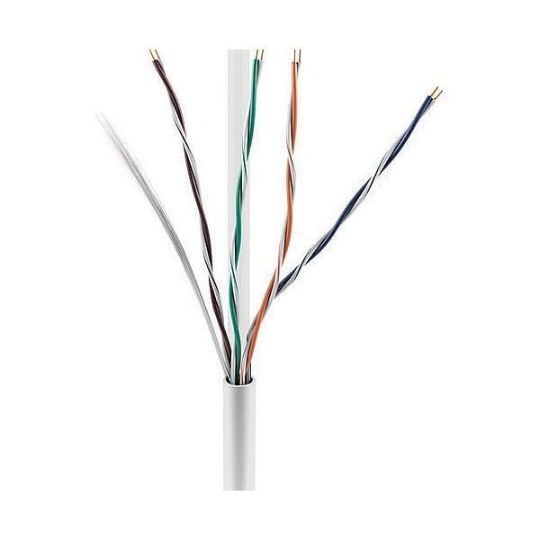 Cable de red CAT6 de 23/4 C6 blanco 1 metro