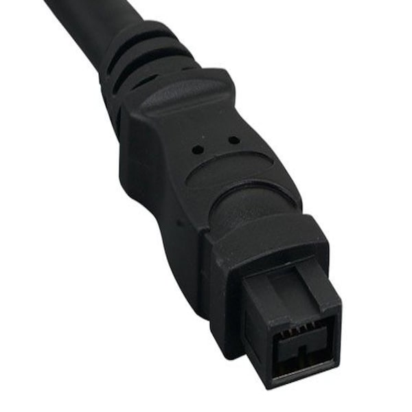 Cable de 10 pies IEEE 1394b FireWire 800 de 9 pines a 6 pines, color negro - SNX-CBL-LDR-FW102-1110