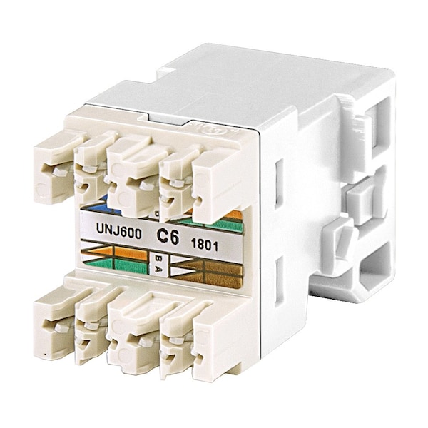 Conector modular RJ45 CAT6 de Commscope UNIPRISE, UTP 8 posiciones, color blanco
