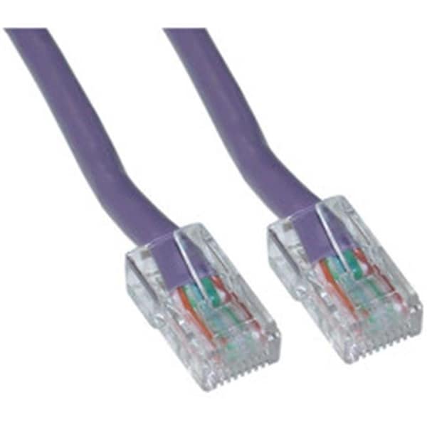 Cable para ethernet Cat5e morado de 50 pies sin cierre de CableWholesale