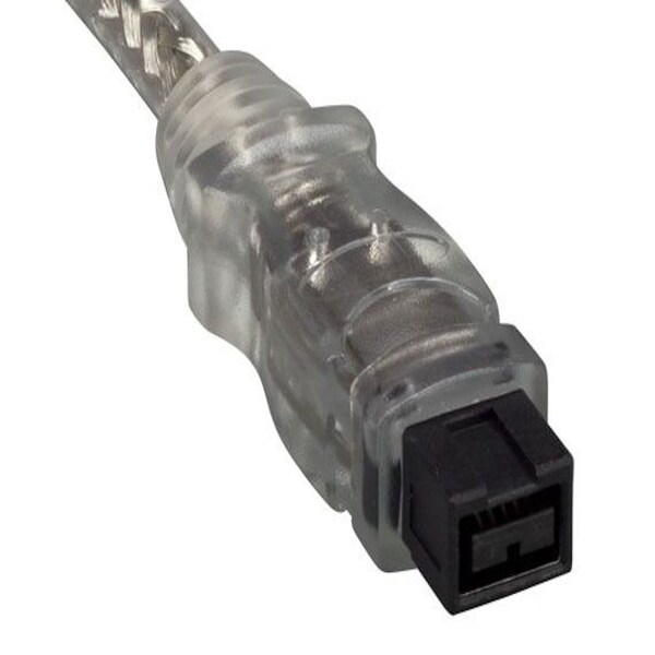 Cable de 6 pies IEEE 1394b FireWire 800 de 9 pines a 6 pines, Transparente - SNX-CBL-LDR-FW102-C106