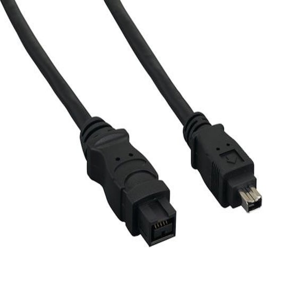 Cable de 6 pies IEEE 1394b FireWire 800 de 9 pines a 4 pines, negro - SNX-CBL-LDR-FW101-1106