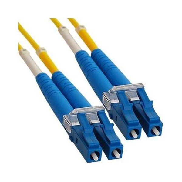 Cable de conexión óptica de fibra LC dúplex monomodo 9-125 de 1 m, amarillo - Pequeño
