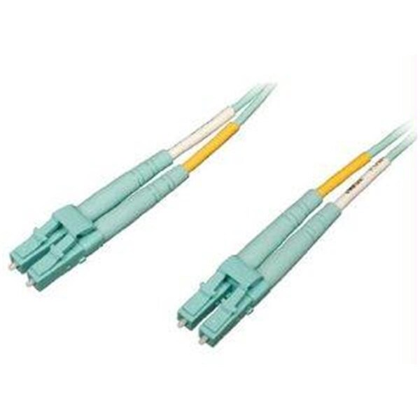 Cable de conexión de fibra multimodo Doomsday OM4 LSZH LC-LC Aqua 1m 40-100Gb 50-125