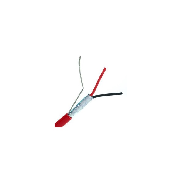 Cable de Alarma de Incendio/Seguridad Blindado Swe-Tech 3C, Rojo, 16/2 16 AWG 2 Conductor, Sólido, FPLR, Bobina de 1000 pies - FWT10F6-52712NH
