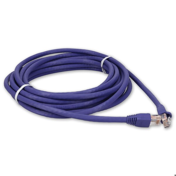 Cable de red macho a macho CAT6A UTP de 30 pies en morado