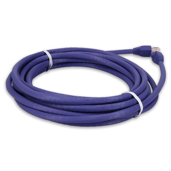 Cable de red macho a macho CAT6A UTP de 30 pies en morado