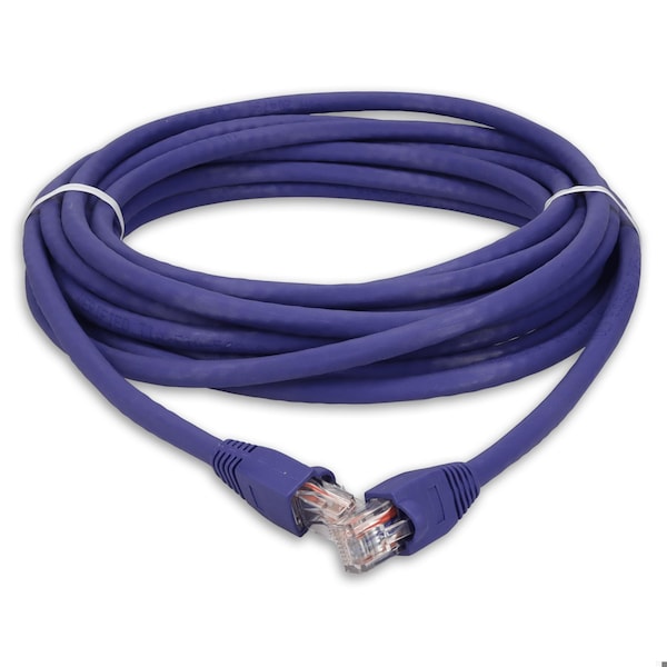 Cable de red macho a macho CAT6A UTP de 30 pies en morado