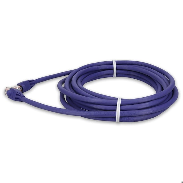 Cable de red macho a macho CAT6A UTP de 30 pies en morado