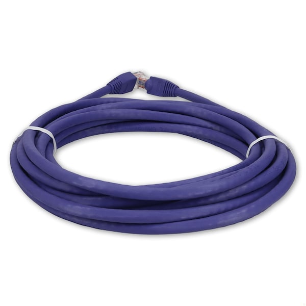 Cable de red macho a macho CAT6A UTP de 30 pies en morado