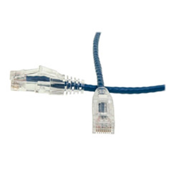 Cable Ethernet Cat6 Delgado de 6 pulgadas - Bota sin Enganches, azul
