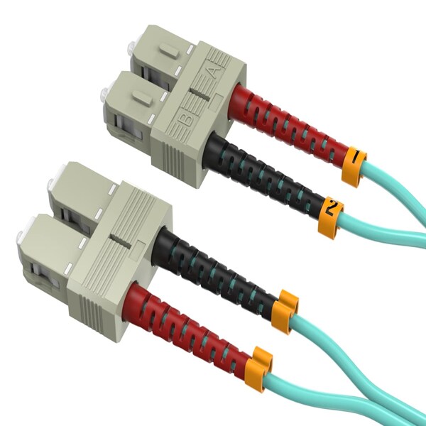 Cable de Fibra Óptica Sanoxy SC/SC Duplex 50/125 Multimodo OM3 de 5m - SNX-CBL-LDR-FB101-4605