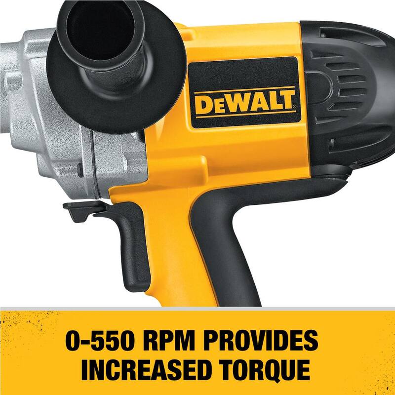 Taladro mezclador de concreto DW130V DEWALT de 9 amperes y 1/2 pulgadas con mango en forma de pala
