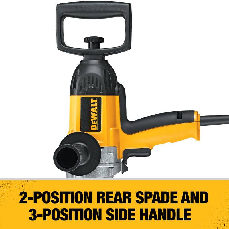 Taladro mezclador de concreto DW130V DEWALT de 9 amperes y 1/2 pulgadas con mango en forma de pala