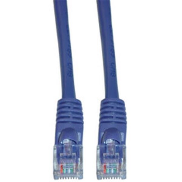Cable de conexión Ethernet Cat6 morado de 25 pies con botas moldeadas sin enganches