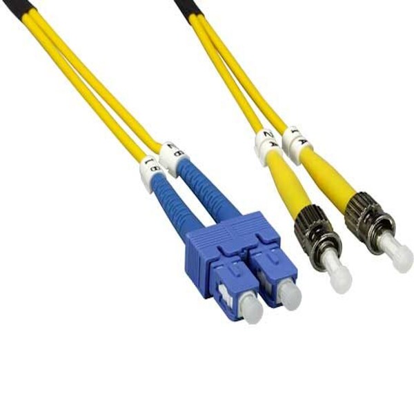 Cable de fibra óptica monomodo dúplex ST/SC de 1m - Sanoxy