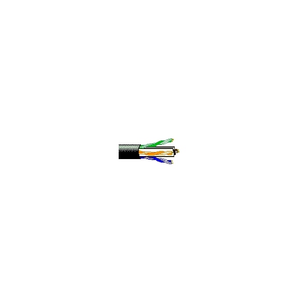 Cable de red Belden 24-4P UTP SOL BC CAT 6 PO, cubierta de LLDPE negra para exteriores con gel, 1000 pies - OSP6U 0101000