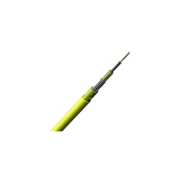 Cable de fibra óptica monomodo 12 hilos 8.3/125 OS2 TB RISER MIC, baja atenuación de 0.65/0.65/0.50 DB/KM - 012E81-33131-24