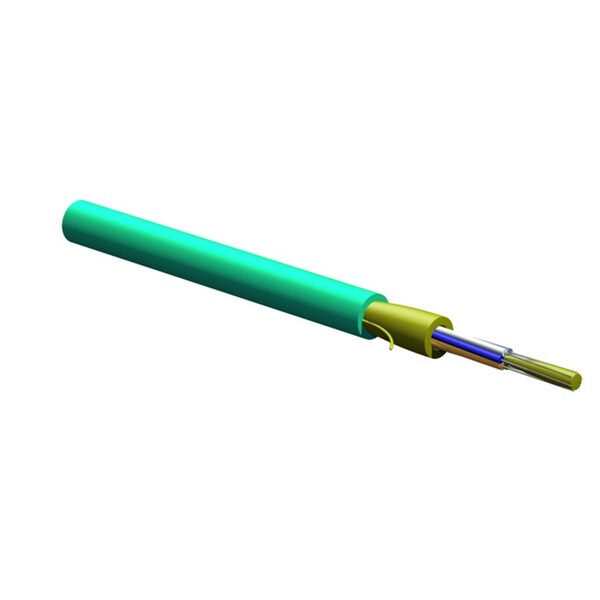 Cable de fibra óptica monomodo 12 hilos 8.3/125 OS2 TB RISER MIC, baja atenuación de 0.65/0.65/0.50 DB/KM - 012E81-33131-24