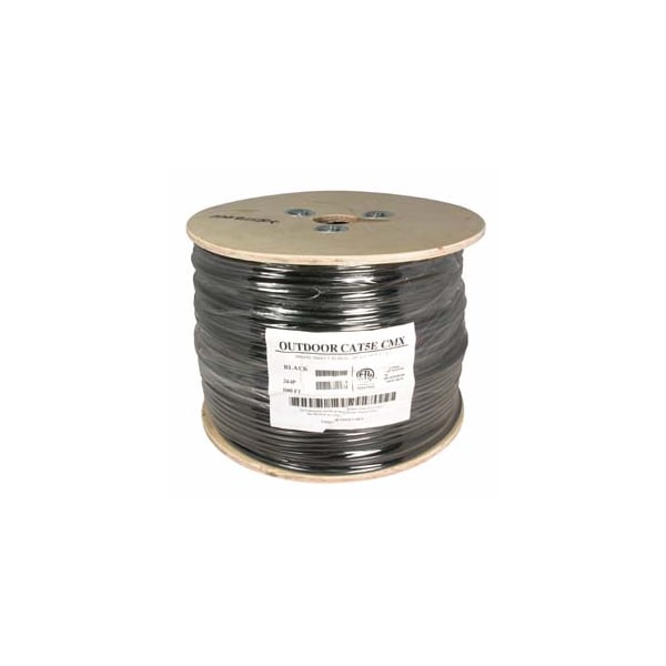 Cable de Exterior Enterrado Directo CAT5e UTP con Gel - 1000ft - Negro