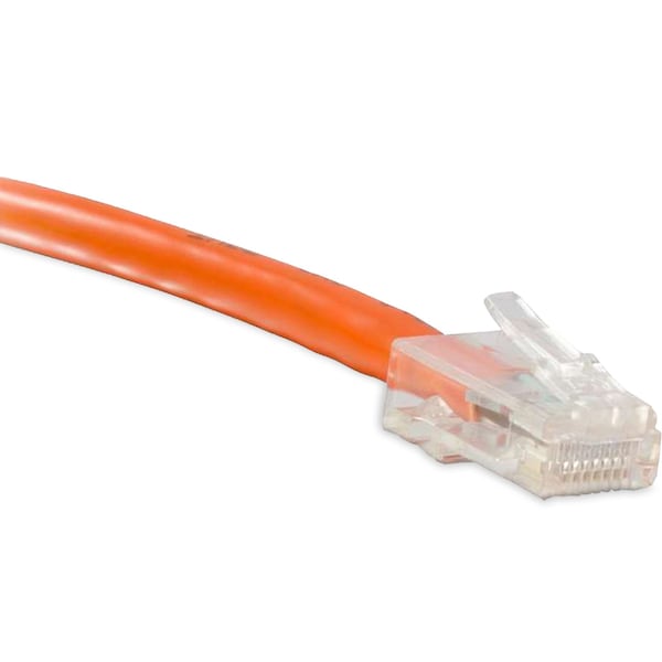 Cable de Red Enet Cat5E Naranja de 1 Pie sin Arranque (No Boot) (UTP) de Alta Calidad