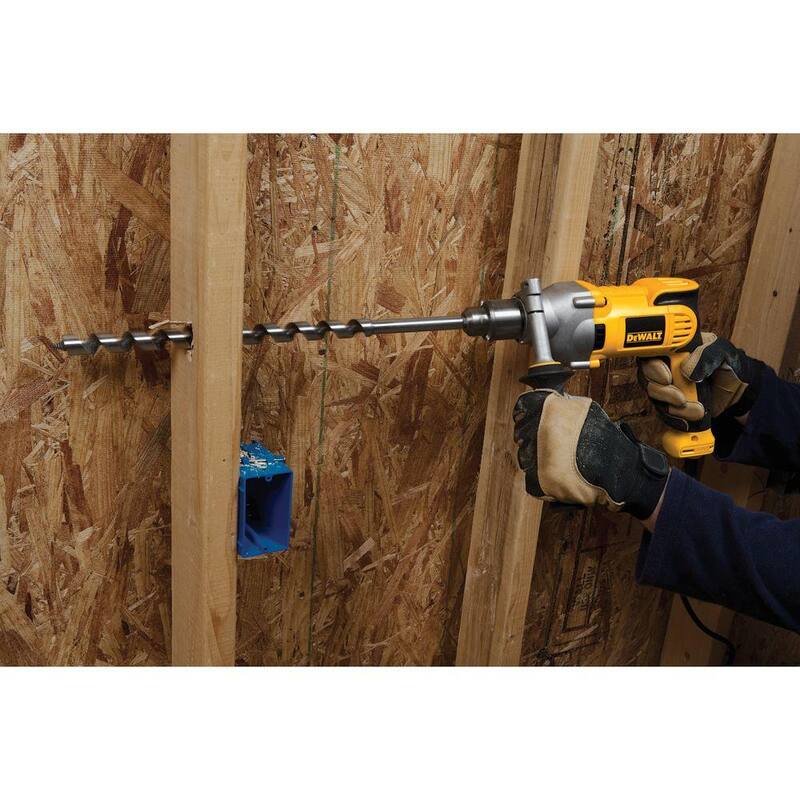 DEWALT Taladro con empuñadura tipo pistola de 10 amperes y 1/2 pulg. (13 mm) de velocidad variable y reversa - DWD210G.