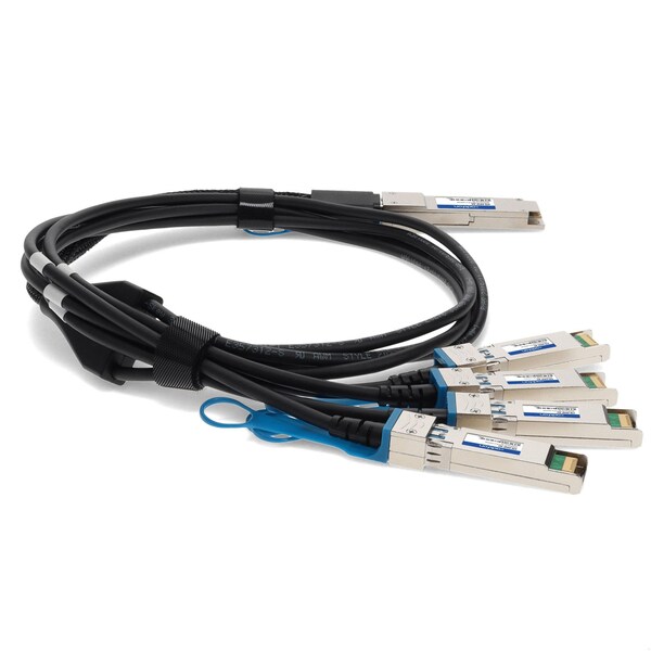 Módulo adicional DELL 470-ABQF compatible y conforme con TAA para conexión directa 100GBASE-CU QSFP28 a 4XSFP28 - 470-ABQF-AO