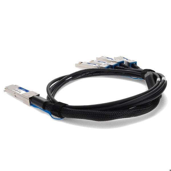 Módulo adicional DELL 470-ABQF compatible y conforme con TAA para conexión directa 100GBASE-CU QSFP28 a 4XSFP28 - 470-ABQF-AO